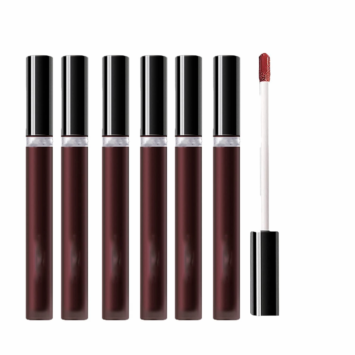 QUROXO KissAllure Pheromone Glossy Lipstick, Feromone Glossy Lipstick, Mirror Long Lasting Non-Sticky Lip Gloss (6PCS)