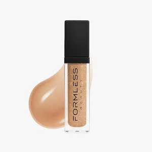 Radiance Lip Gloss | Mid-tone Nude with Bronze Glitter | Vegan Hydrating Formula | Non-Sticky Coconut Oil Infused | Paraben & Cruelty Free | Natural Lip Enhancer