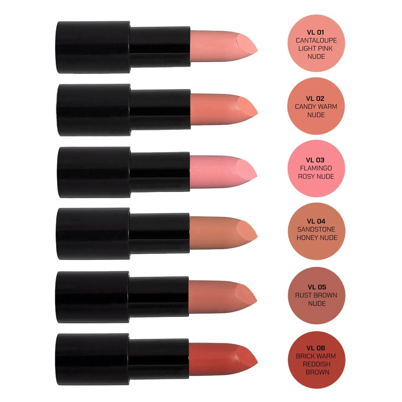 Radiant Professional Advanced Care Lipstick - Ultra Nourishing, Moisturizing Long Lasting Matte Lipstick With Vitamin E- UVA UVB Filters For Sun Protection- VELVET (05 RUST – BROWN NUDE)
