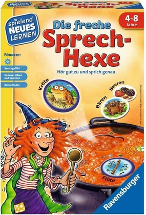 Ravensburger 24944 - Die freche Sprech-Hexe - Play and Learn for Children, Educational Game for Children from 4 Years, Playful Learning for 2-4 Players - Birthday Gifts