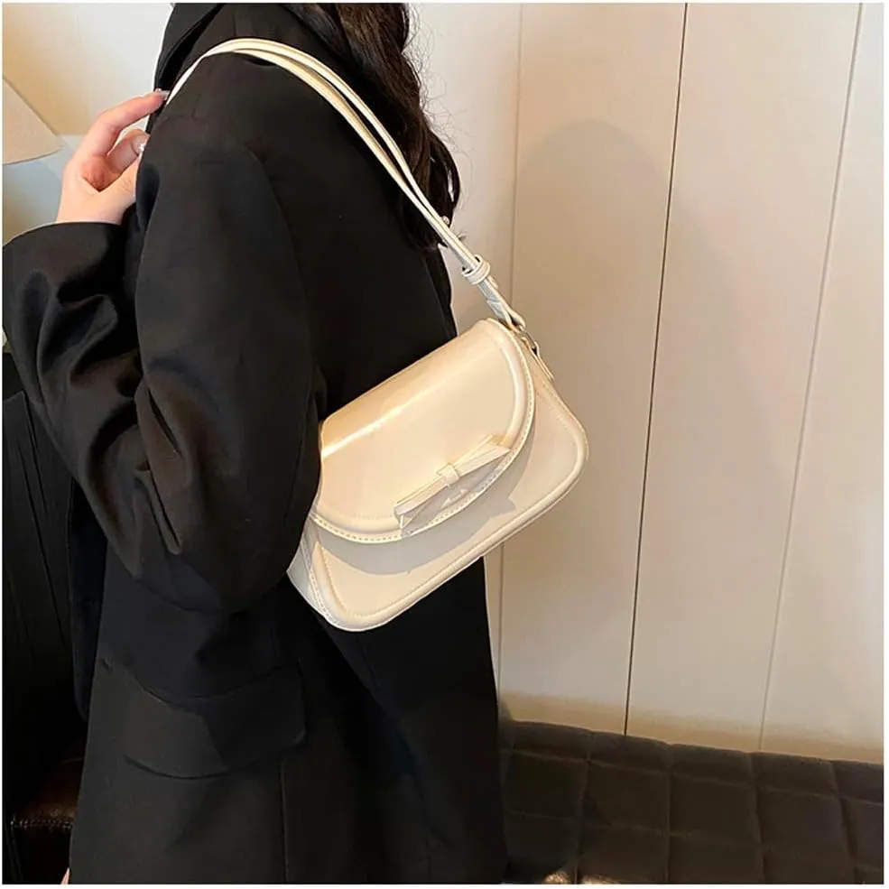 Red Shoulder Bag Y2k Purse for Women Trendy Leather Handbag 90s Clutch Purse Top Handle Satchel