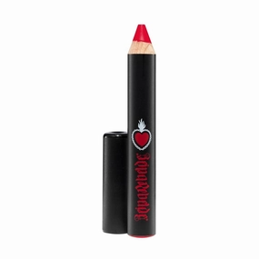 REINA REBELDE Atrevida Bold Lip Matte Stick Pencil - Punchy Red w/Hint of Orange/Long-Wearing Opaque Matte Finish/Jojoba Oil & Vitamin E/Wood Barrel Pencil/Moisturizing