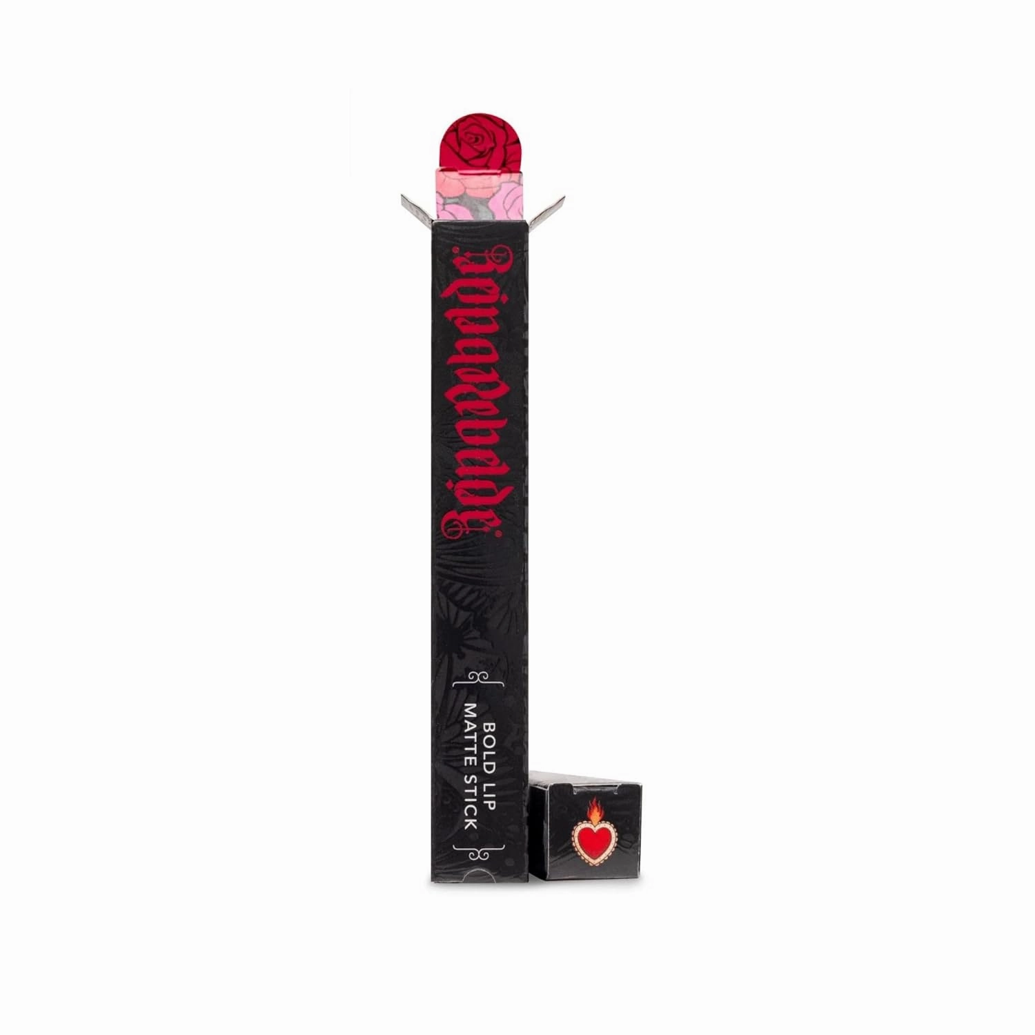 REINA REBELDE Atrevida Bold Lip Matte Stick Pencil - Punchy Red w/Hint of Orange/Long-Wearing Opaque Matte Finish/Jojoba Oil & Vitamin E/Wood Barrel Pencil/Moisturizing