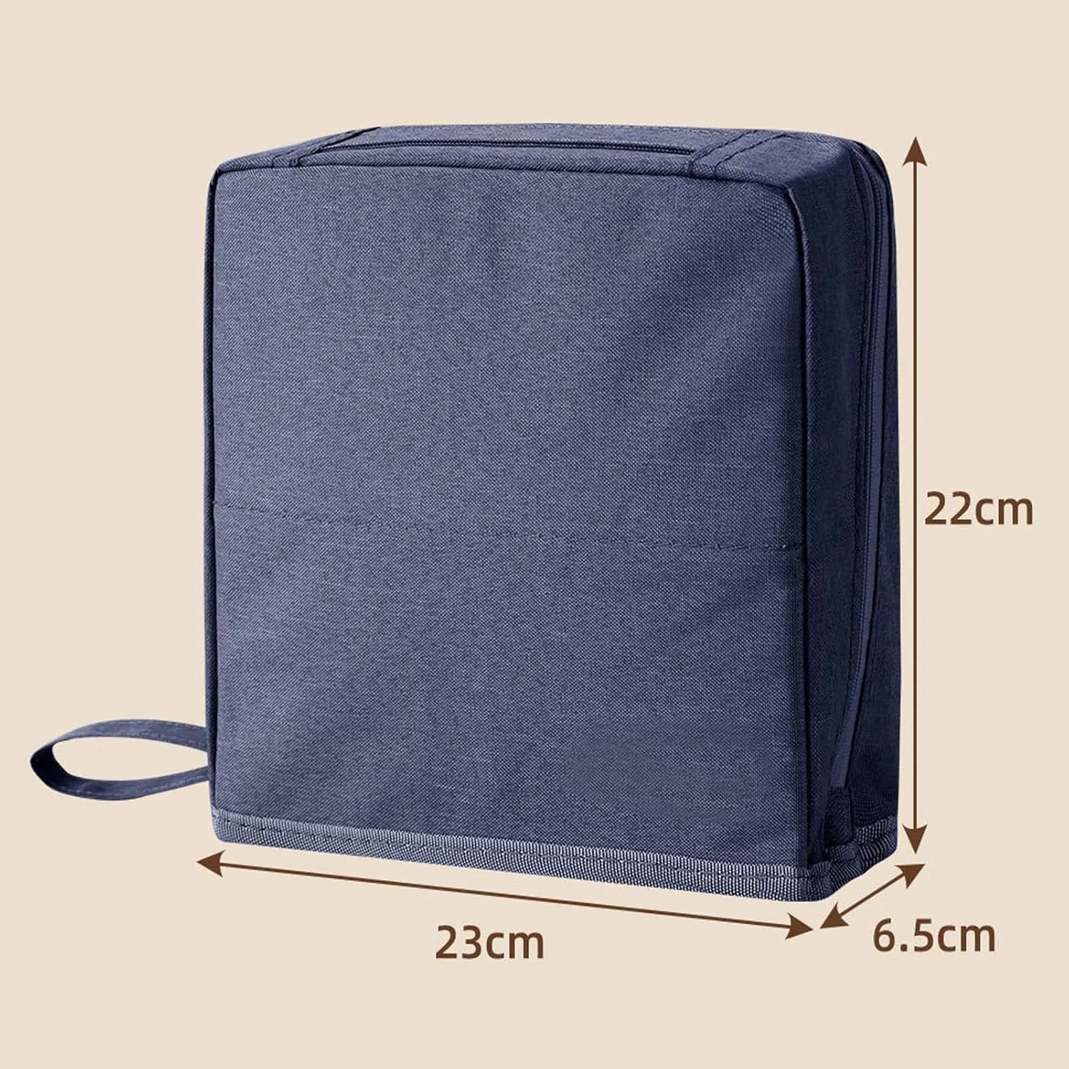 Relevanton Standing Makeup Bag, Standing Makeup Bag – Portable, Large Capacity, Stand Up Make Up Bag, Multi-Purpose Large Capacity Oxford Cloth Toiletry Bag,Vertical Makeup Organizer Bag (Black)