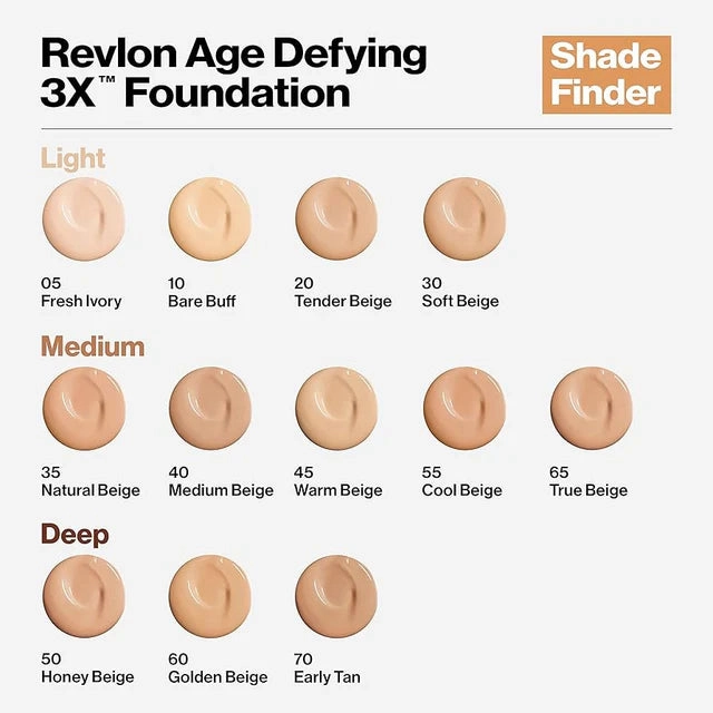 Revlon Age Defying 3X Foundation 25 Sand Beige