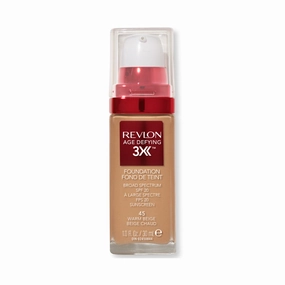 Revlon Age Defying 3X Foundation 45 Warm Beige