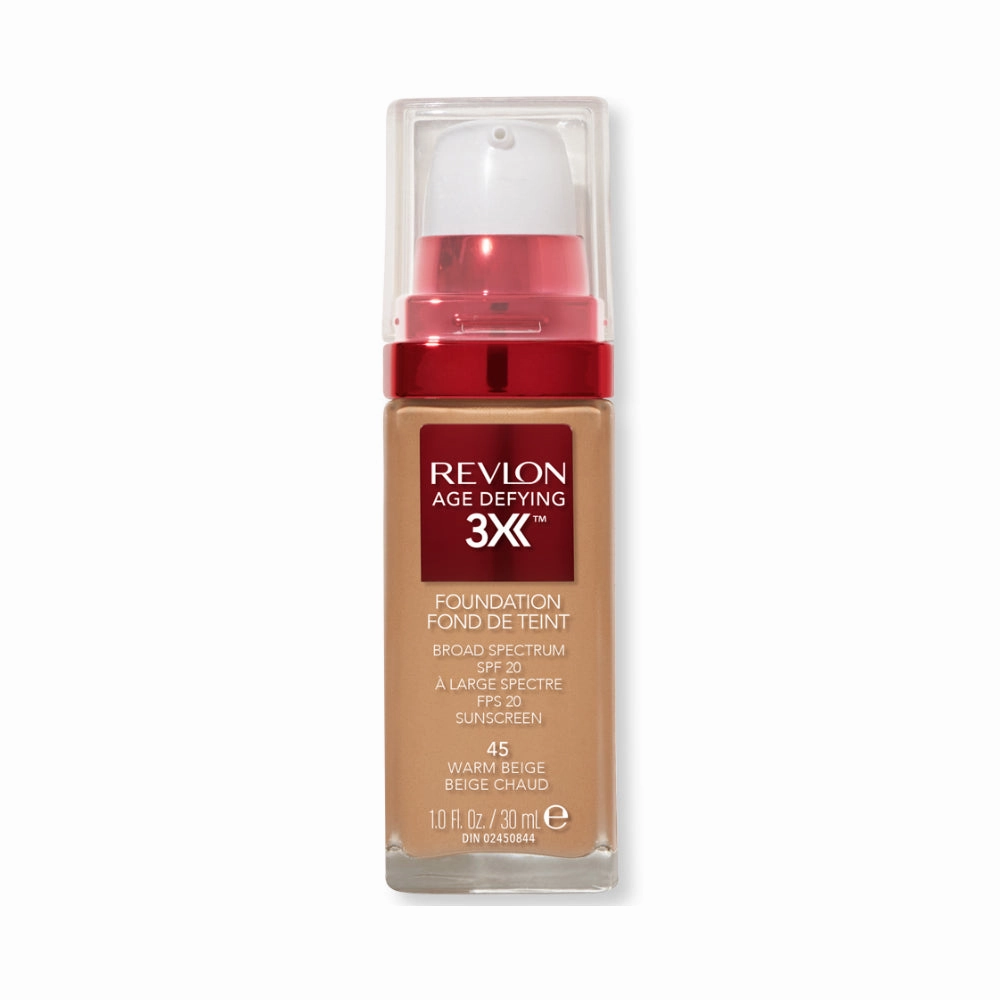 Revlon Age Defying 3X Foundation 45 Warm Beige