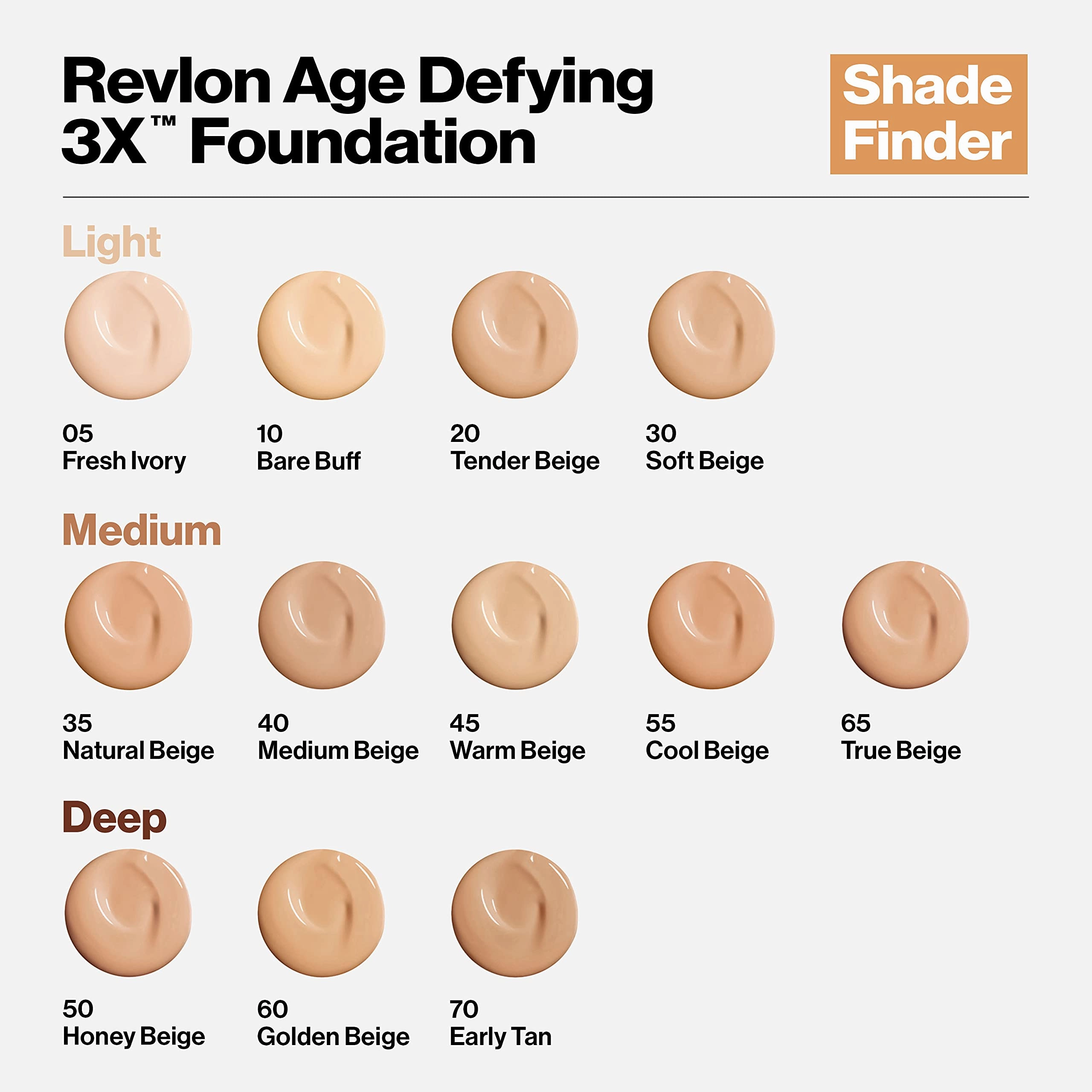 Revlon Age Defying 3X Foundation 50 Honey Beige
