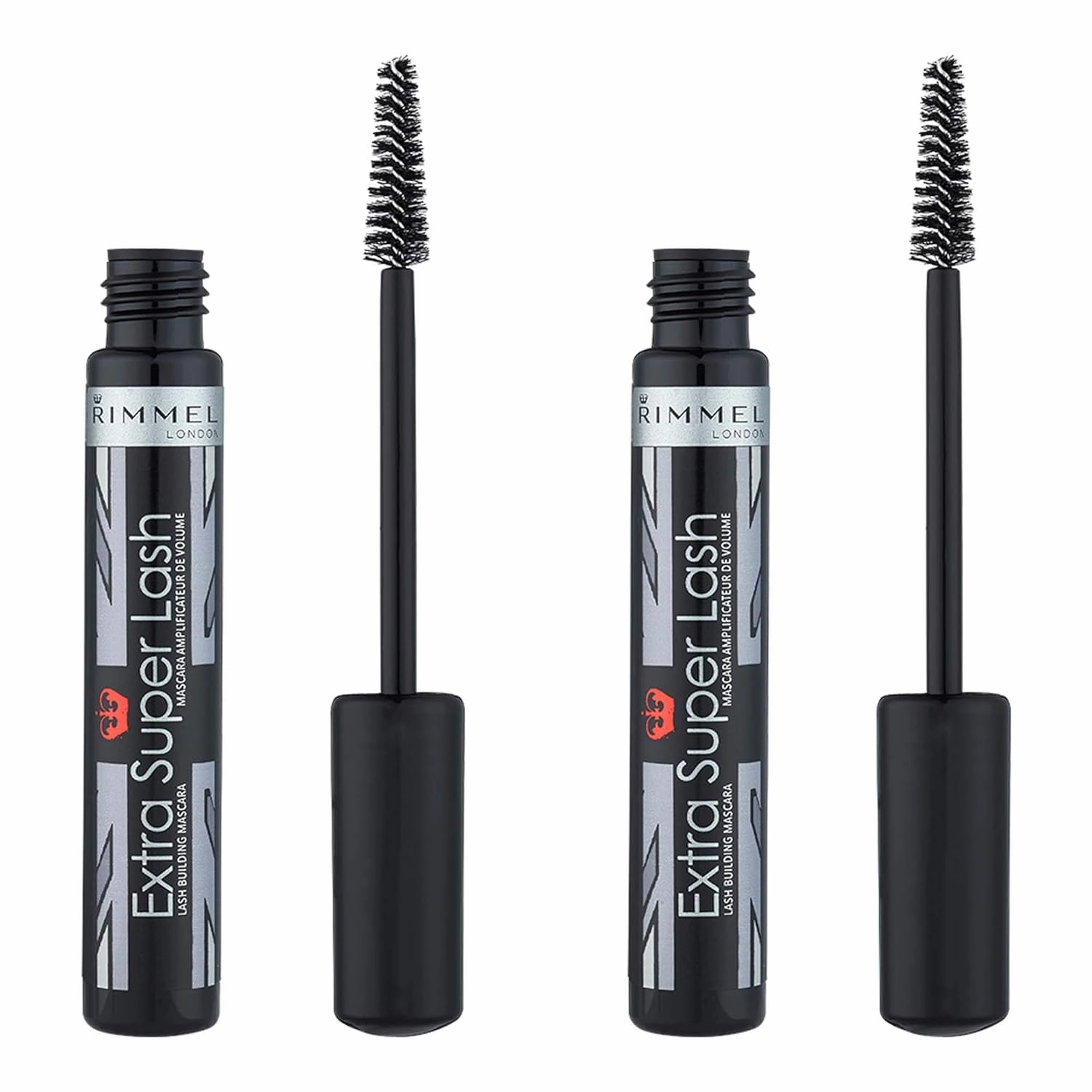 Rimmel Extra Super Lash Value Pack, Black Black, 0.1 oz, Pack of 2