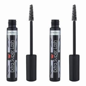 Rimmel Extra Super Lash Value Pack, Black Black, 0.1 oz, Pack of 2