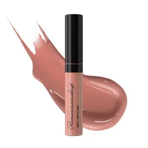 Romanovamakeup Sexy & Hydrating Lip Gloss PRETTY. Rich, Non-sticky, Soothing, Naturally moisturize, the most GENTLE BEIGE shade, a trend of this season! Easy to wear, Keeps Smooth & Soft, Travel size