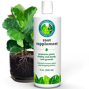 Root Supplement, Liquid Root Stimulator - for Fiddle Leaf Fig & Indoor Plants - Propagation Promoter, Root Rot Treatment - Food for Healthy Roots, Stems, & Leaves - 8 Oz