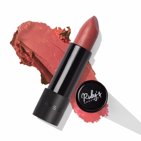 Ru..by's Organics Semi-Matte Lipstick for Women, Hydrating and Highly Pigmented, Moisturizing & Non Drying, Lightweight & Long Lasting Formula, Lip Makeup, Paraben-Free, Nude Bare, 3.7g