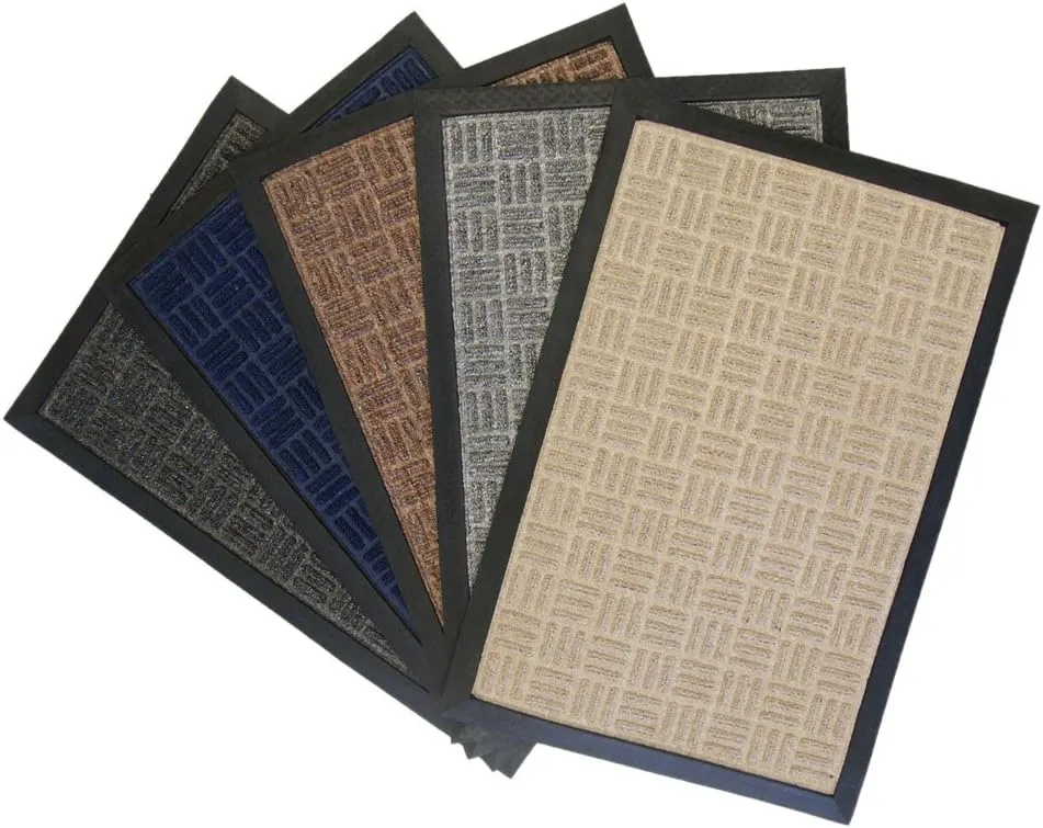 Rubber-Cal Wellington Carpet Doormat, Tan, 3' x 5'
