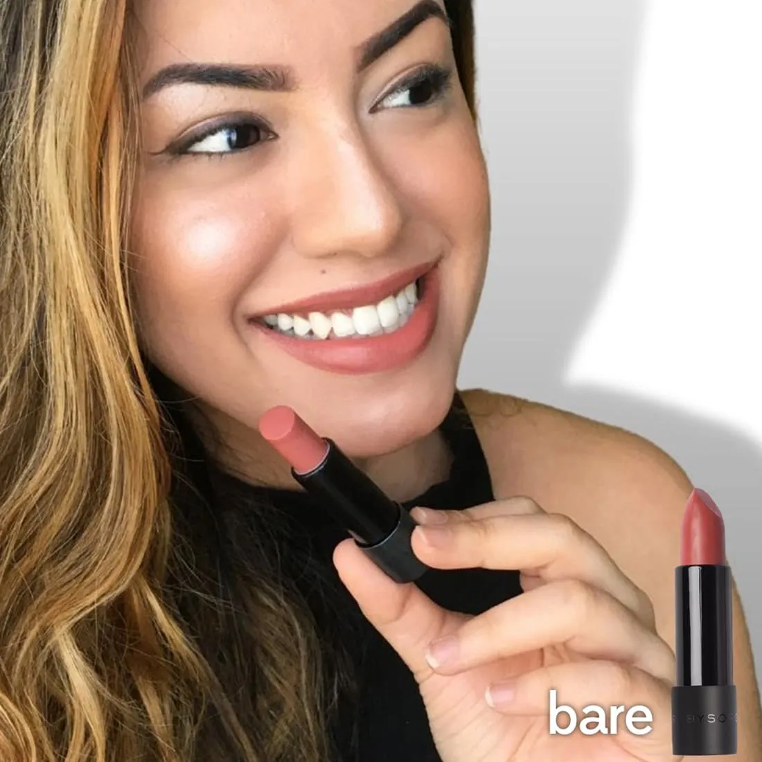 RUBY'S ORGANICS Semi-Matte Lipstick for Women, Hydrating and Highly Pigmented, Moisturizing & Non Drying, Lightweight & Long Lasting Formula, Lip Makeup, Paraben-Free, Nude Bare, 3.7g