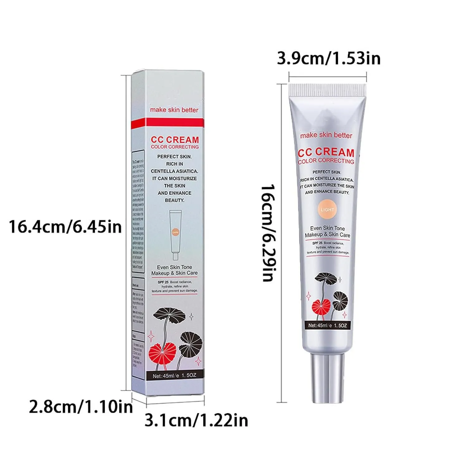 Satin Skin CC Cream Korean, Satinskin CC Cream (01 02, 1.0 Count)