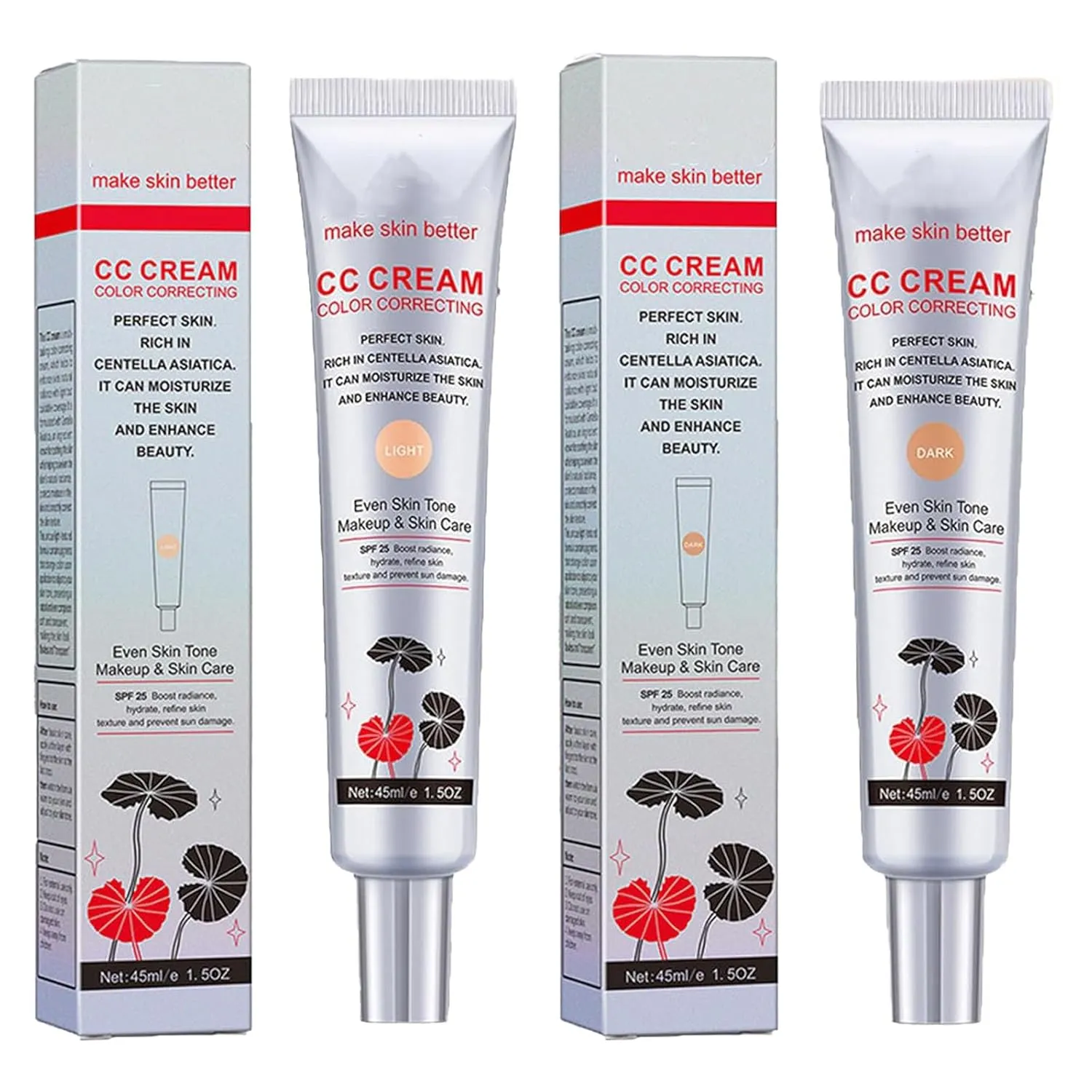 Satin Skin CC Cream Korean, Satinskin CC Cream (01 02, 1.0 Count)