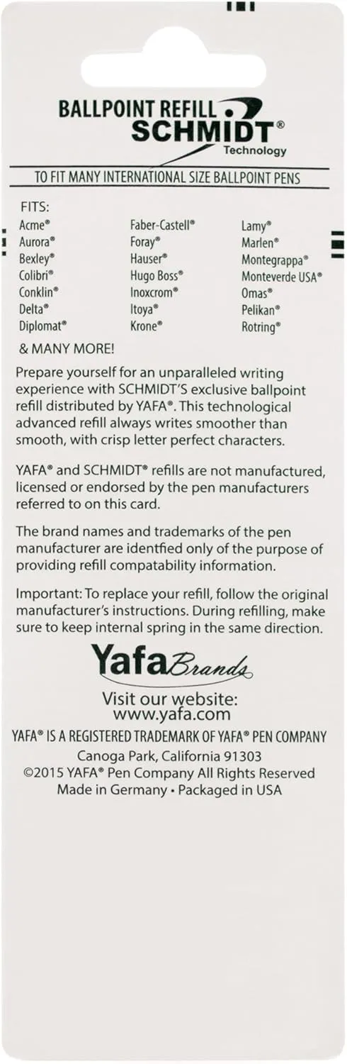 Schmidt Easy Flow 9000 Hybrid Ballpoint Medium Black, 6 Pack Blister (SC58203)