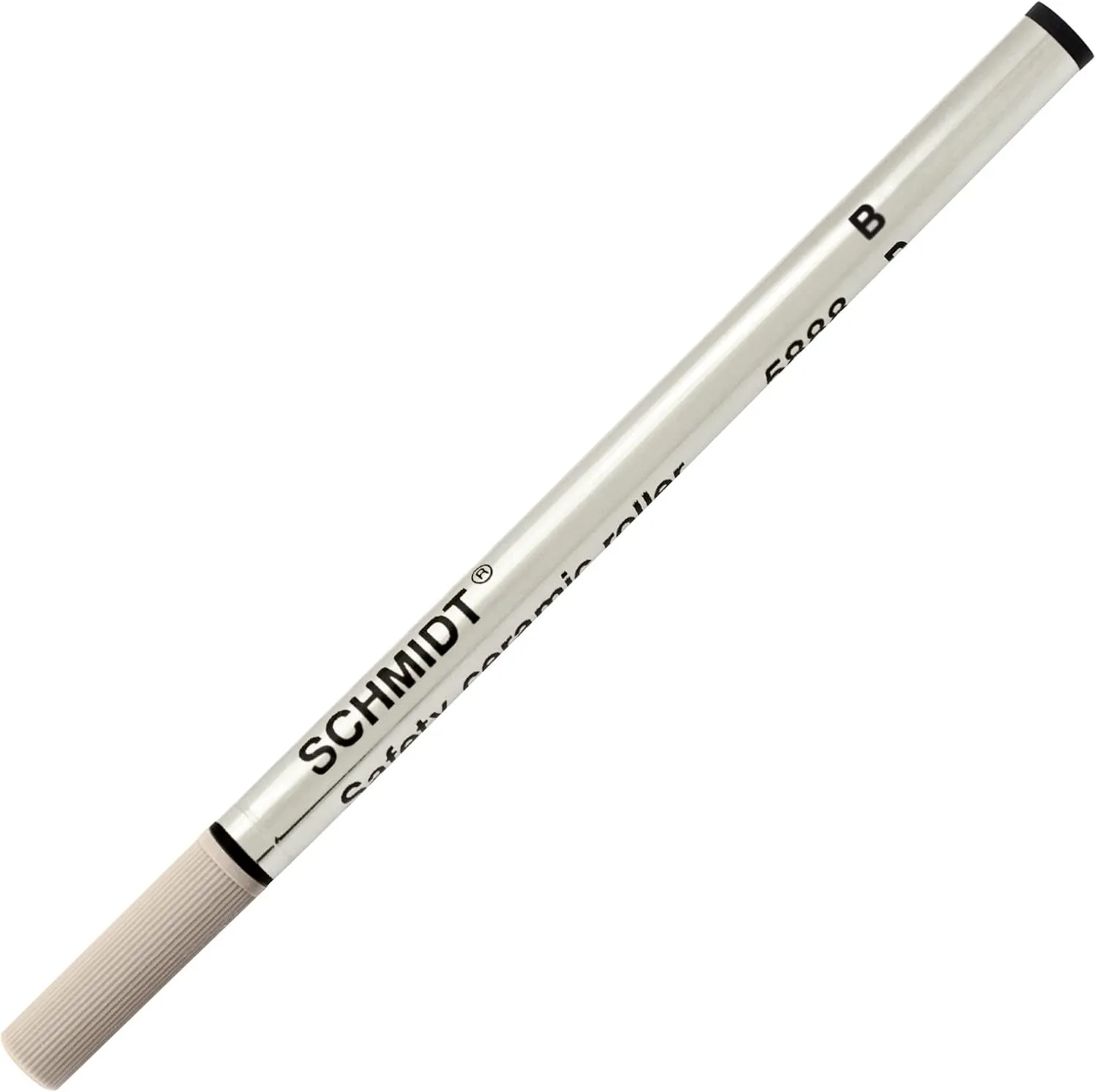 Schmidt Safety 5888 Ceramic Rollerball Broad Point 1.0mm Metal Tube, Black, 6 Pack Blister (SC58166)