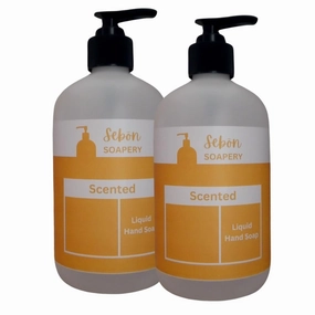 Sebon Soapery Lilac Bloom Scented Liquid Hand Soap, 12 Oz (2 Pack)