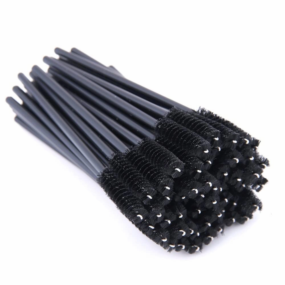 Set Of 50 Mascara Brush Makeup Brush Mascara Stick Applicator Eyelash Makeup Brush Makeup Tool (Color : 50PCS yellow)
