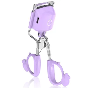 SHINsuke Heated Eyelash Curler, Heated Lash Curler, 3 Heating Modes Electric Eyelash Curler, Handheld Rechargeable Portable Eyelash Curlers, Natural Lash Curling Tool (Purple)