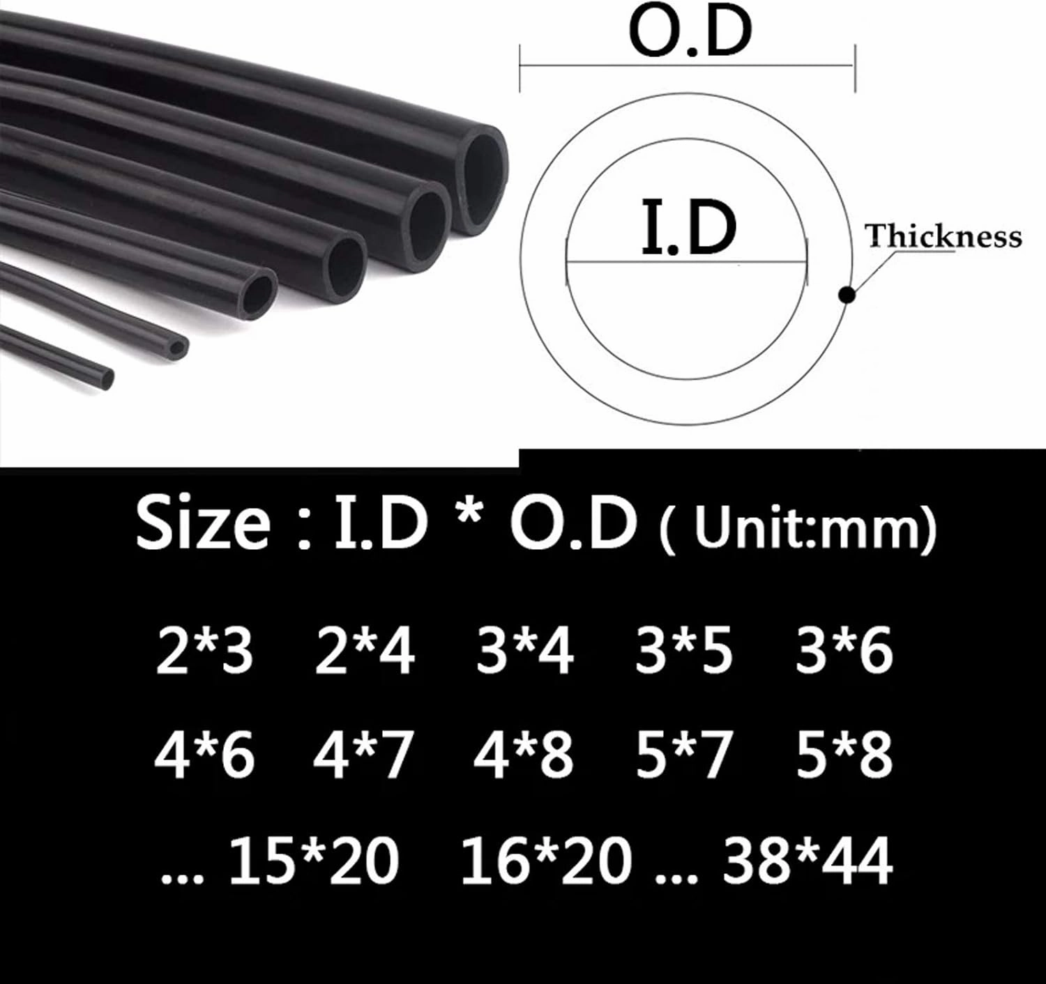 Silicone Tubing - Flexible Food Grade Hose for Pump Transfer, High Temperature Resistant, for Brewing and Gardening(Length 10m 3 * 5mm)