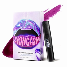 SKINGASM All Nighter Lip Stain & Lip Transformer - A Cruelty-Free Dual-Sided Matte Lipstick and Lip Gloss - Long Lasting, Kiss-Proof Color (Bite Me (Berry))