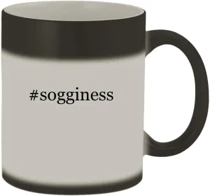 #sogginess - 11oz Hashtag Magic Color Changing Mug, Matte Black