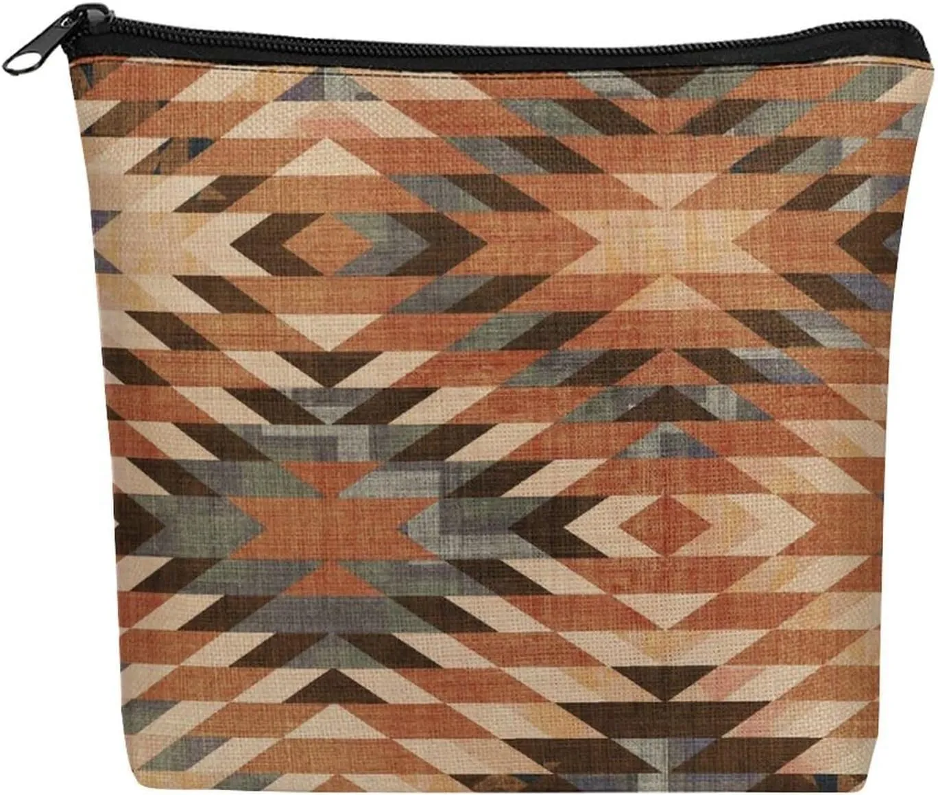 Southwestern Vintage Arizona Tribal Distressed Rug Cosmetic Bag Western Gifts Western Stuff Makeup Bag Gifts for Women Girls Daughter Sister Bestie Graduation Birthday Christmas Nurse Travel