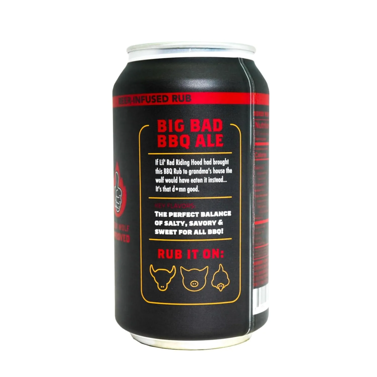 Spiceology & Derek Wolf - Big Bad BBQ Ale - Beer-Infused Barbecue Rubs, Spices and Seasonings - Use On: Beef, Chicken, Pork, Seafood, Vegetables, Marinades, or Sauces - 8 oz Can with Resealable Lid