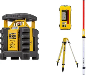 Stabila LAR350 Fully Self-Leveling Rotary Laser 9-piece Kit Interior/Exterior Horizontal, Vertical Levelling, Dual-Slope, Section Mode, LED Assist, Manual Alignment, Motion Control and Plumb Lines