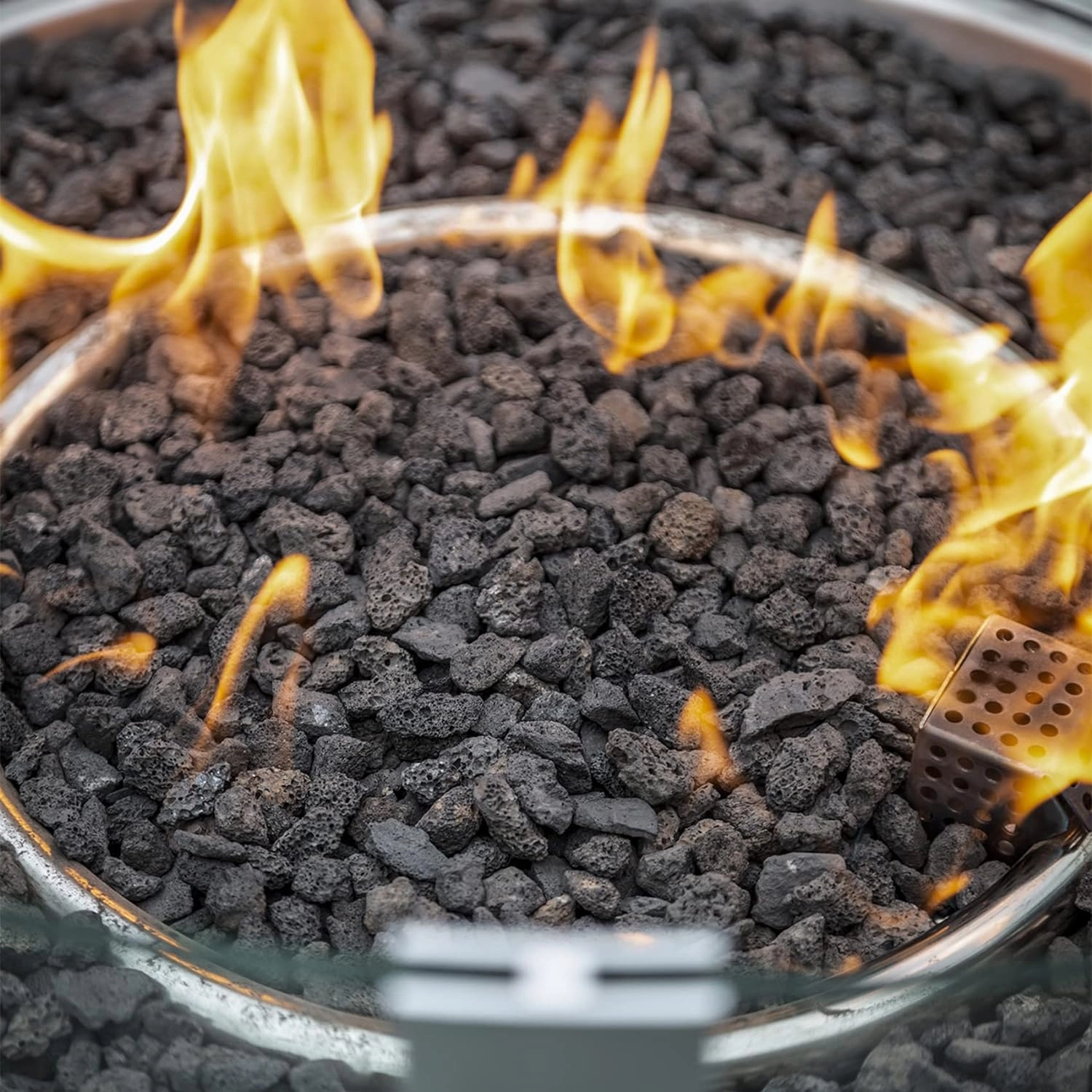 Stanbroil Lava Rock Granules - Decorative Landscaping for Fire Bowls, Fire Pits, Gas Log Sets, Indoor or Outdoor Fireplaces - 10 Pounds (0.1"-0.2")