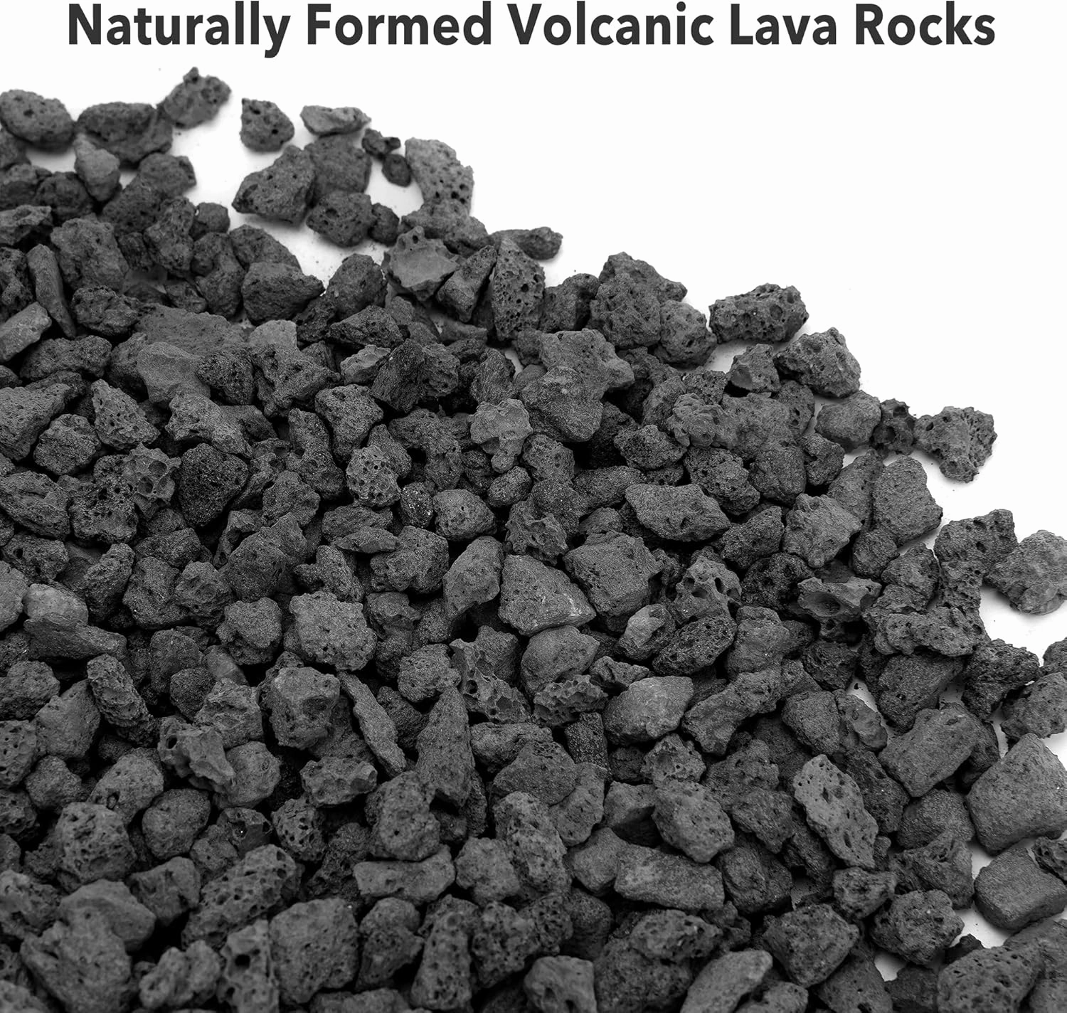 Stanbroil Lava Rock Granules - Decorative Landscaping for Fire Bowls, Fire Pits, Gas Log Sets, Indoor or Outdoor Fireplaces - 10 Pounds (0.1"-0.2")