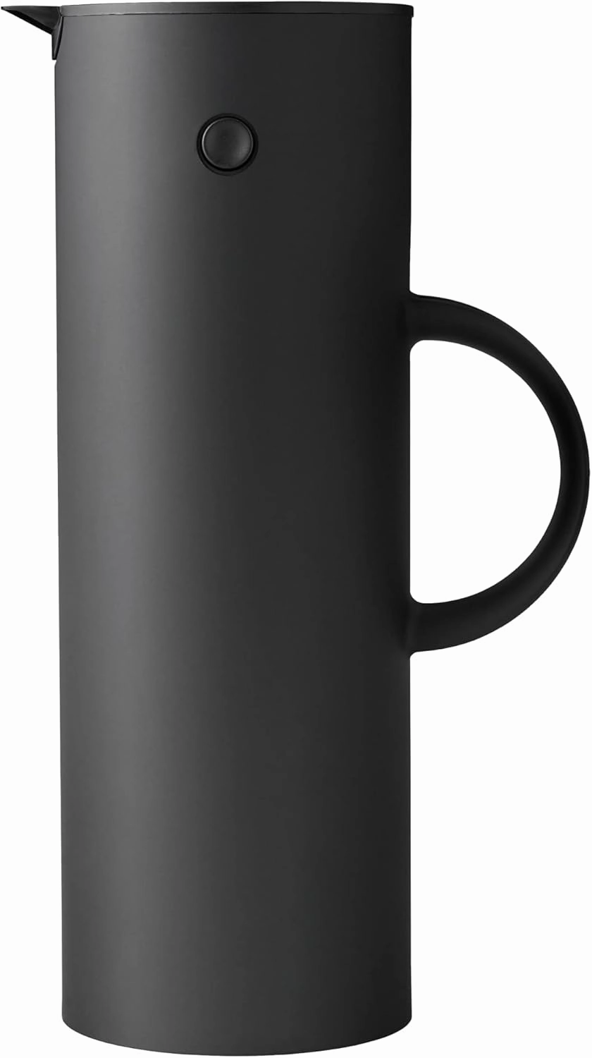 Stelton EM77 Vacuum Jug 1L Black Insulated