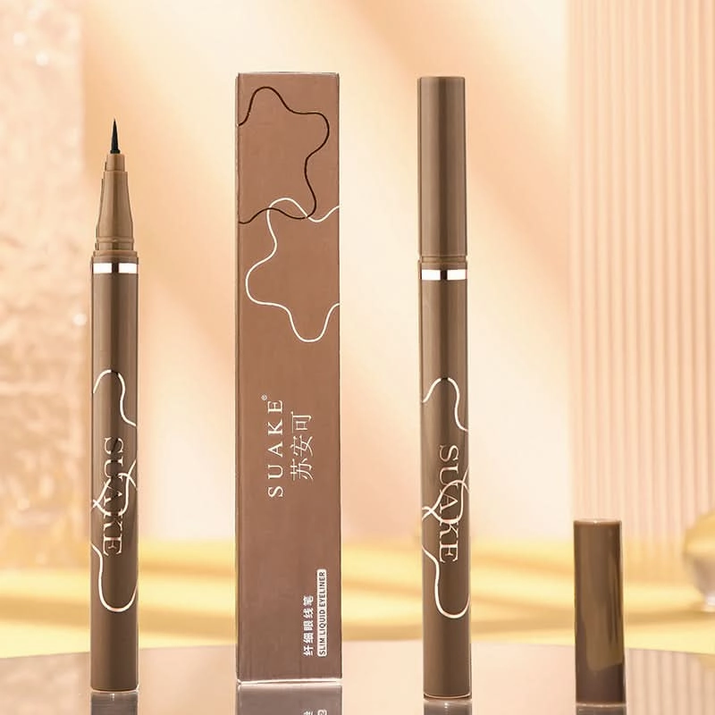 SUAKE Slim Liquid Eyeliner Pen – Ultra-Fine 0.01mm Tip, Smudge-Proof, Quick-Drying