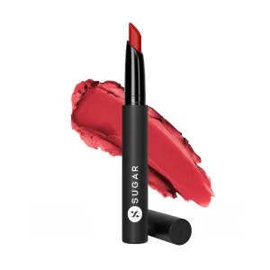 SUGAR Cosmetics Matte Attack Transferproof Lipstick - 06 Spring Crimson (Crimson Red), Red, 2 g Moisturiser, Long Lasting, Matte Finish
