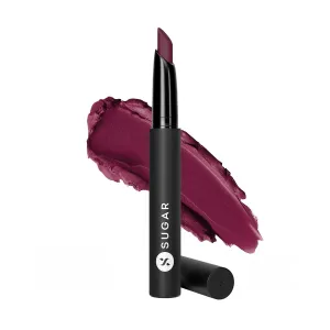 SUGAR Cosmetics Matte Attack Transferproof Lipstick03 The Grandberries (Dark Berry) Moisturiser, Long Lasting, Matte Finish