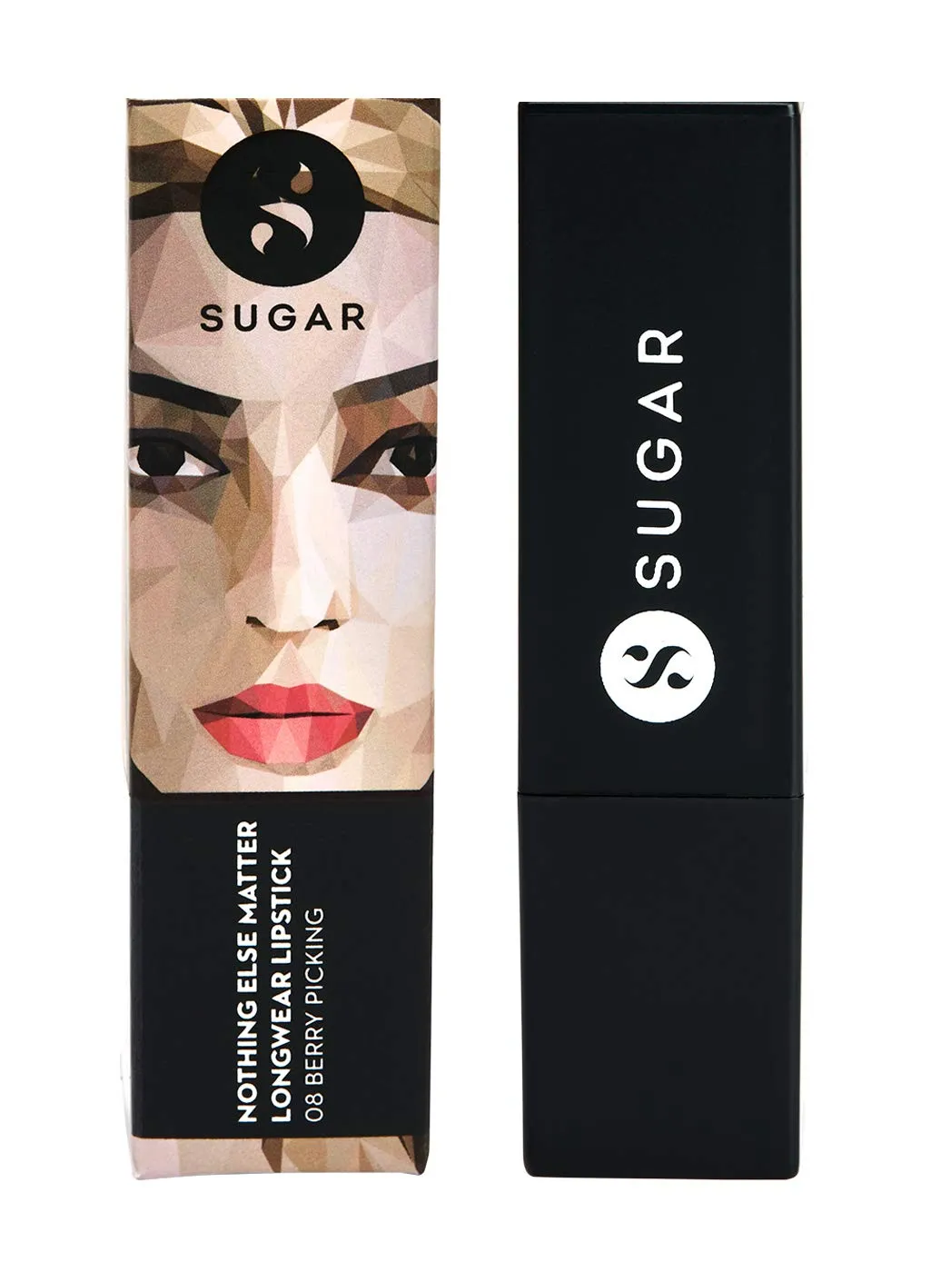 SUGAR Cosmetics Nothing Else Matter Longwear Lipstick With Premium Matte Finish - 08 Berry Picking (Berry) Matte Finish, Water-Resistant, Longlasting, Paraben Free