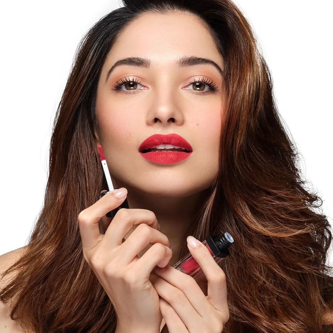 SUGAR Smudge Me Not Liquid Lipstick - 17 Fiery Berry (Marsala) Intensely Pigmented Liquid Matte Finish, Longwearing Formula, Smudgeproof