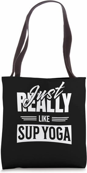 SUP yoga Buoyant pretzel Paddleboard yogi SUP yoga Tote Bag