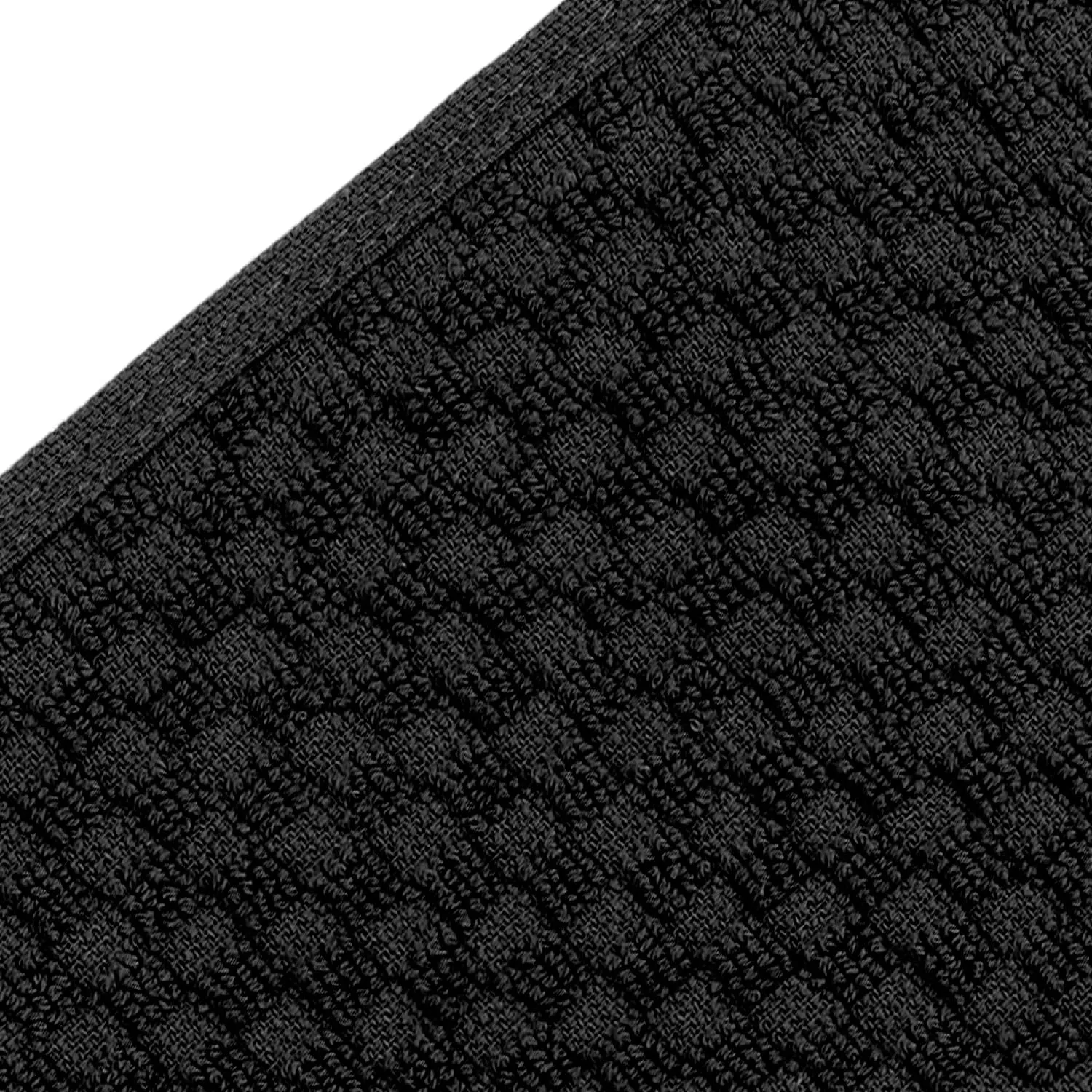 Super Absorbent Kitchen Towels 12 Pack - Premium 100% Cotton Kitchen Towels, 450GSM Thick Machine Washable Black Dish Towels for Kitchen Drying, Cleaning, Dobby Weave, Unmatched Quality