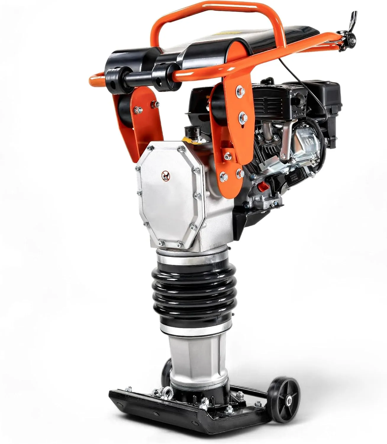 SuperHandy Jumping Jack Tamping Rammer 209cc 7HP 4-Stroke Gas Engine - 3500 lbs Impact Force, 137lbs Weight, 26" Max Compaction Depth, for Soil, Gravel, Footings, Concrete Slabs, and Foundations