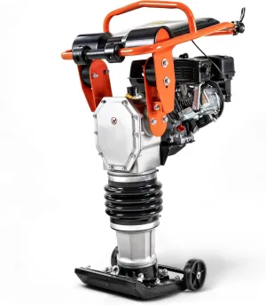 SuperHandy Jumping Jack Tamping Rammer 209cc 7HP 4-Stroke Gas Engine - 3500 lbs Impact Force, 137lbs Weight, 26" Max Compaction Depth, for Soil, Gravel, Footings, Concrete Slabs, and Foundations