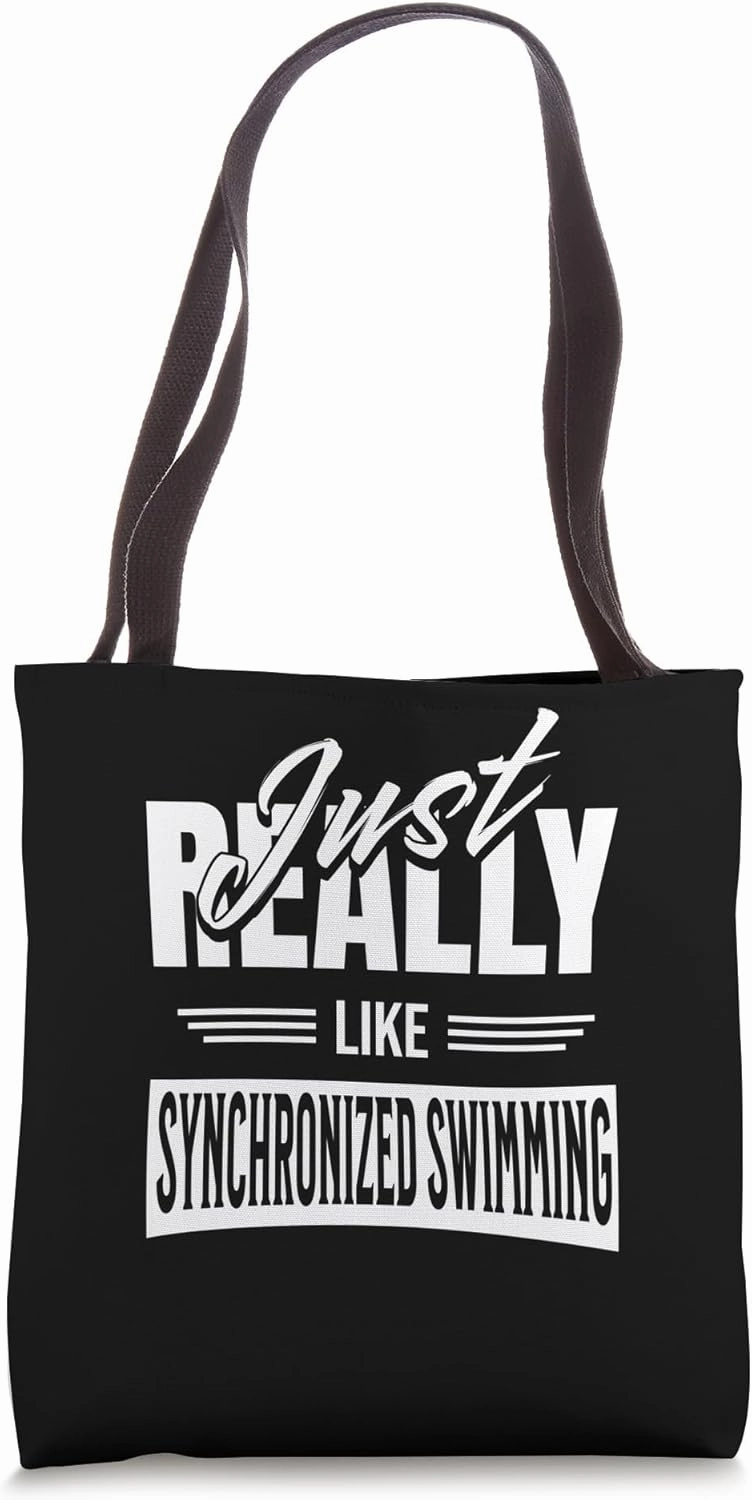 Synchron Swimmer Aquatic ballets sync Synchronized Swimming Tote Bag