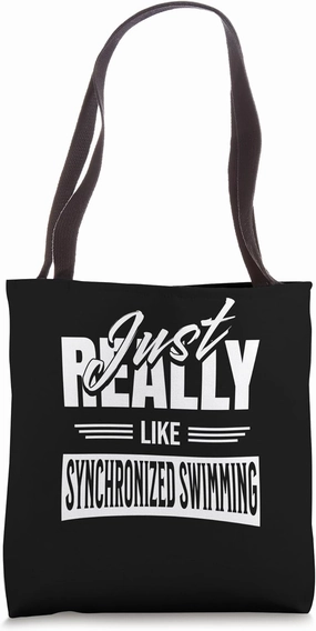 Synchron Swimmer Aquatic ballets sync Synchronized Swimming Tote Bag