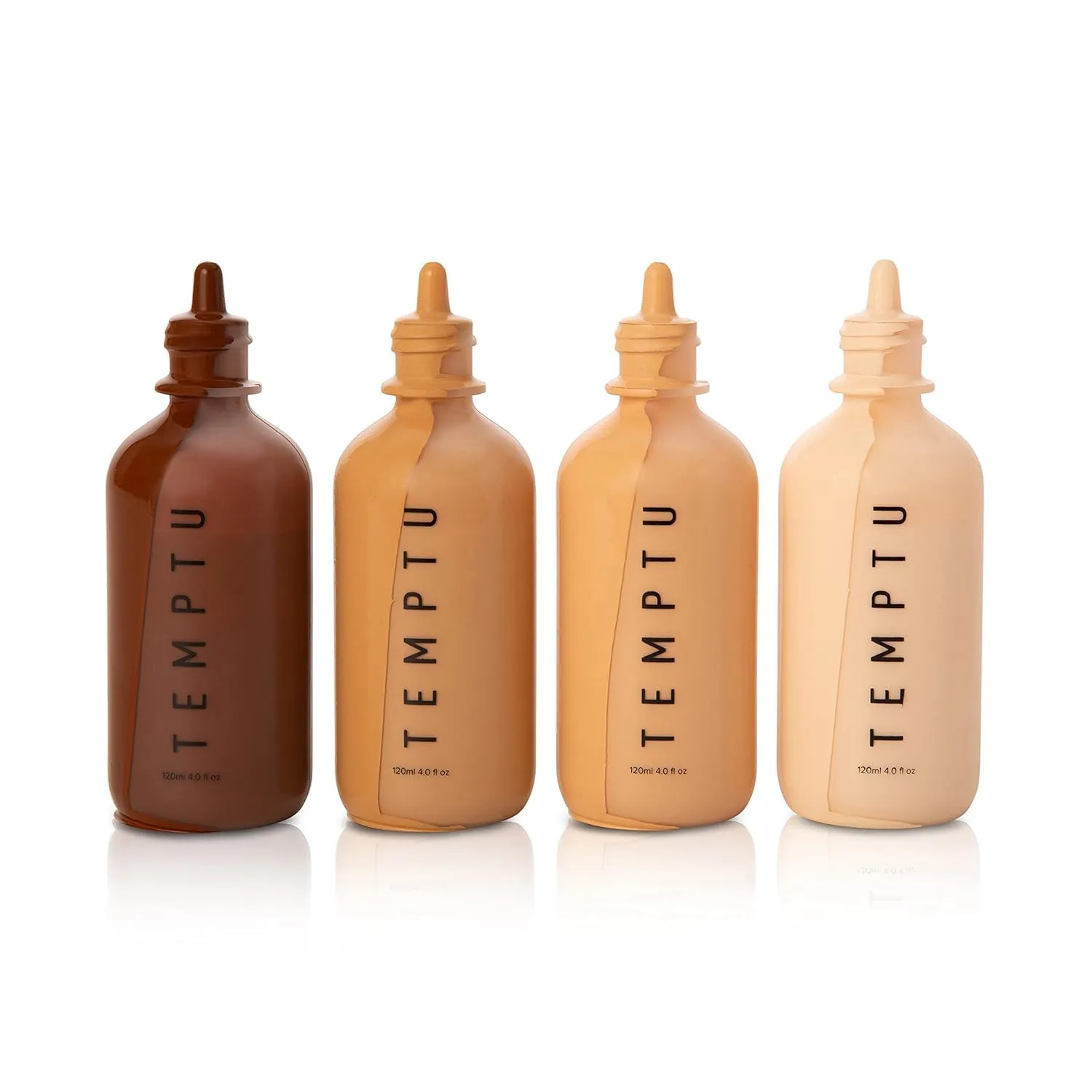 TEMPTU S/B Silicone-Based Airbrush Foundation: Professional Long-Wear Liquid Makeup, Sheer To Full Coverage For A Hydrated, Healthy-Looking Glow & Luminous, Dewy Finish On All Skin Types, 001 Porcelain, 4 Fl Oz