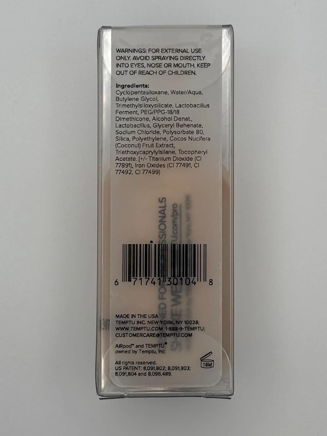 TEMPTU S/B Silicone-Based Airbrush Foundation: Professional Long-Wear Liquid Makeup, Sheer To Full Coverage For A Hydrated, Healthy-Looking Glow & Luminous, Dewy Finish On All Skin Types, 004 Sand, 1 Fl Oz