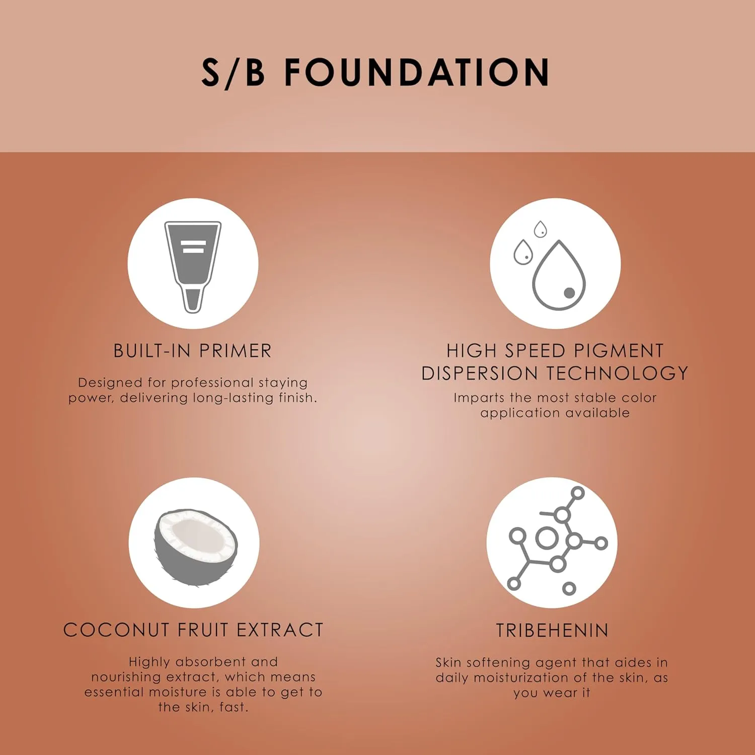 TEMPTU S/B Silicone-Based Airbrush Foundation: Professional Long-Wear Liquid Makeup, Sheer To Full Coverage For A Hydrated, Healthy-Looking Glow & Luminous, Dewy Finish On All Skin Types, 006 Toffee, 0.25 Fl Oz
