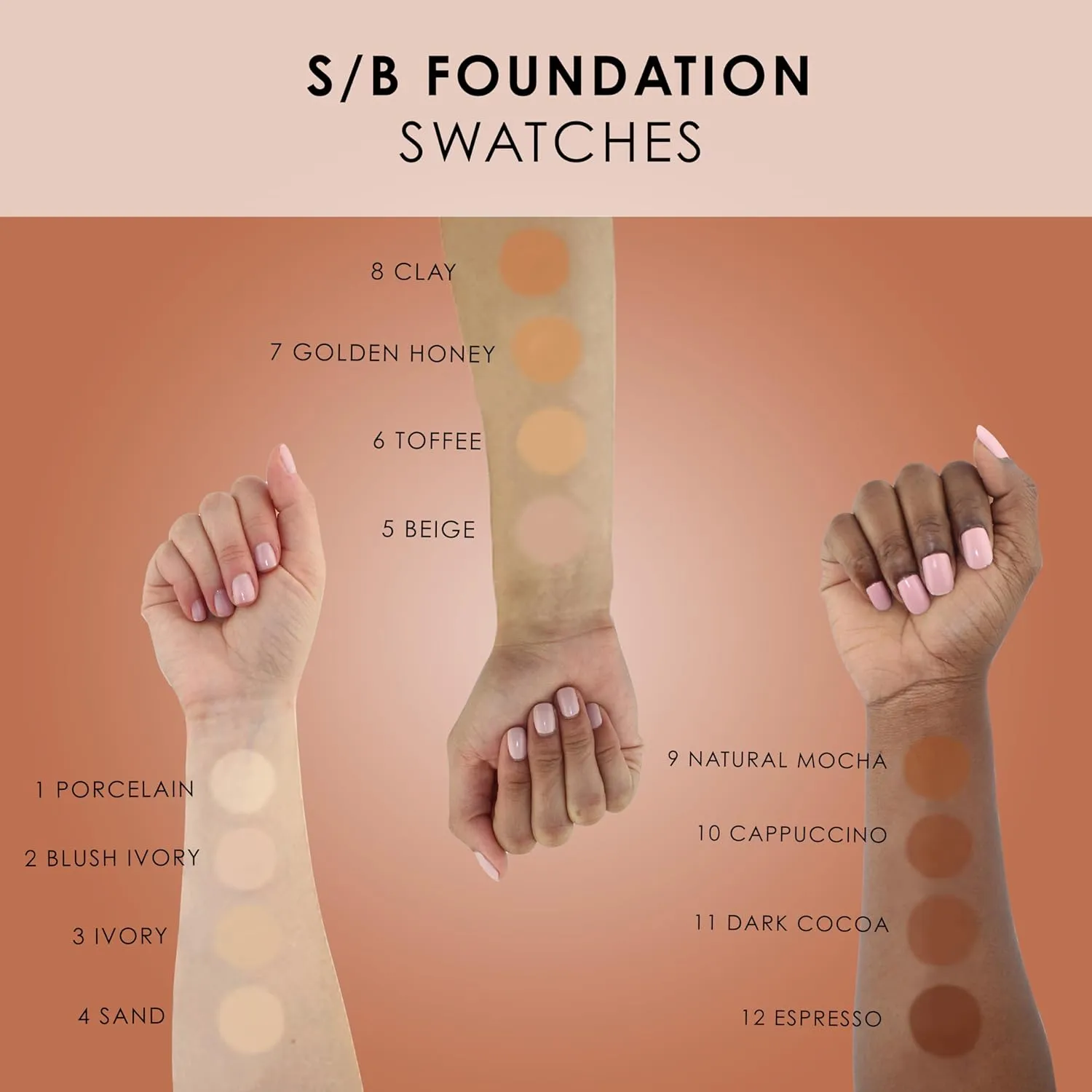 TEMPTU S/B Silicone-Based Airbrush Foundation: Professional Long-Wear Liquid Makeup, Sheer To Full Coverage For A Hydrated, Healthy-Looking Glow & Luminous, Dewy Finish On All Skin Types, 006 Toffee, 0.25 Fl Oz